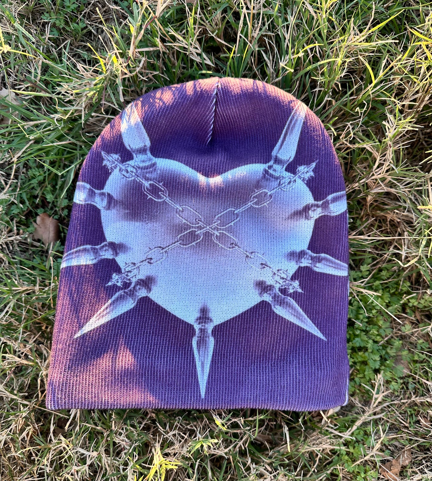 KNO UR PURPOSE - Chromey Heart Beanie